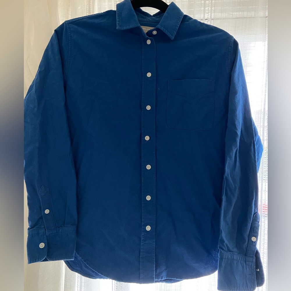 Everlane Blue Button-Up Shirt
